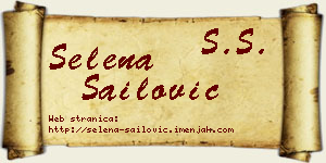 Selena Sailović vizit kartica